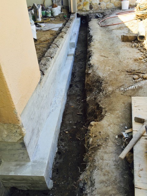 Foundation, footing repairs and resurfacing completed