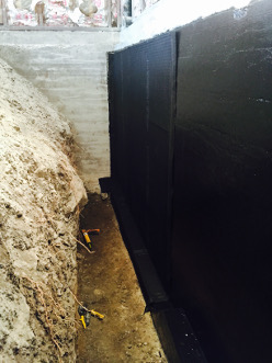 Foundation waterproofing and drainage panels