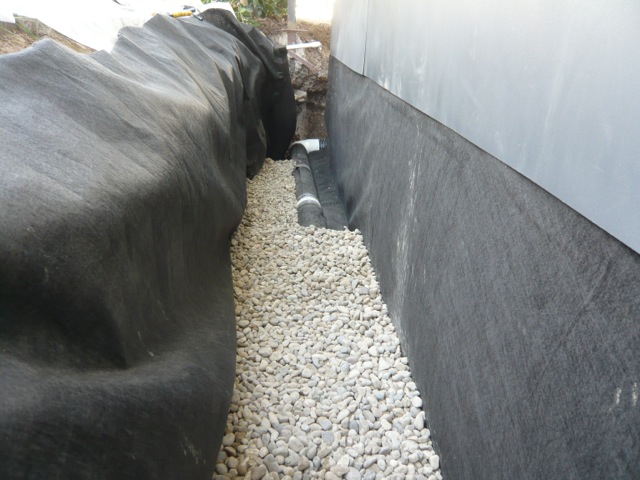 New French Drain Installation