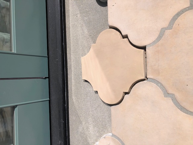 Replacement deck tiles require pre assembly and cutting before installing on deck