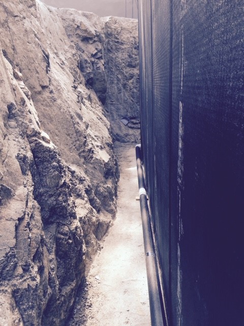 Foundation waterproofing drainage