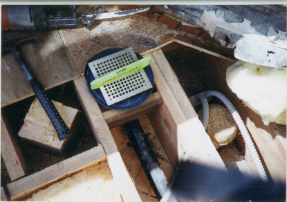 Replacing defective balcony drain